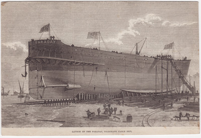 Launch of The Faraday, Telegraph Cable Ship